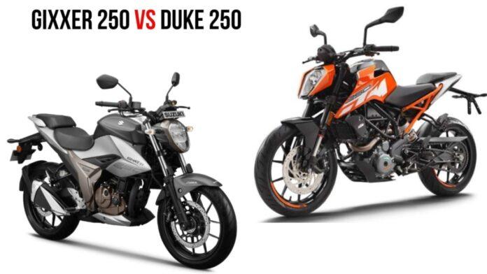 New KTM 250 Duke, Gixxer 250